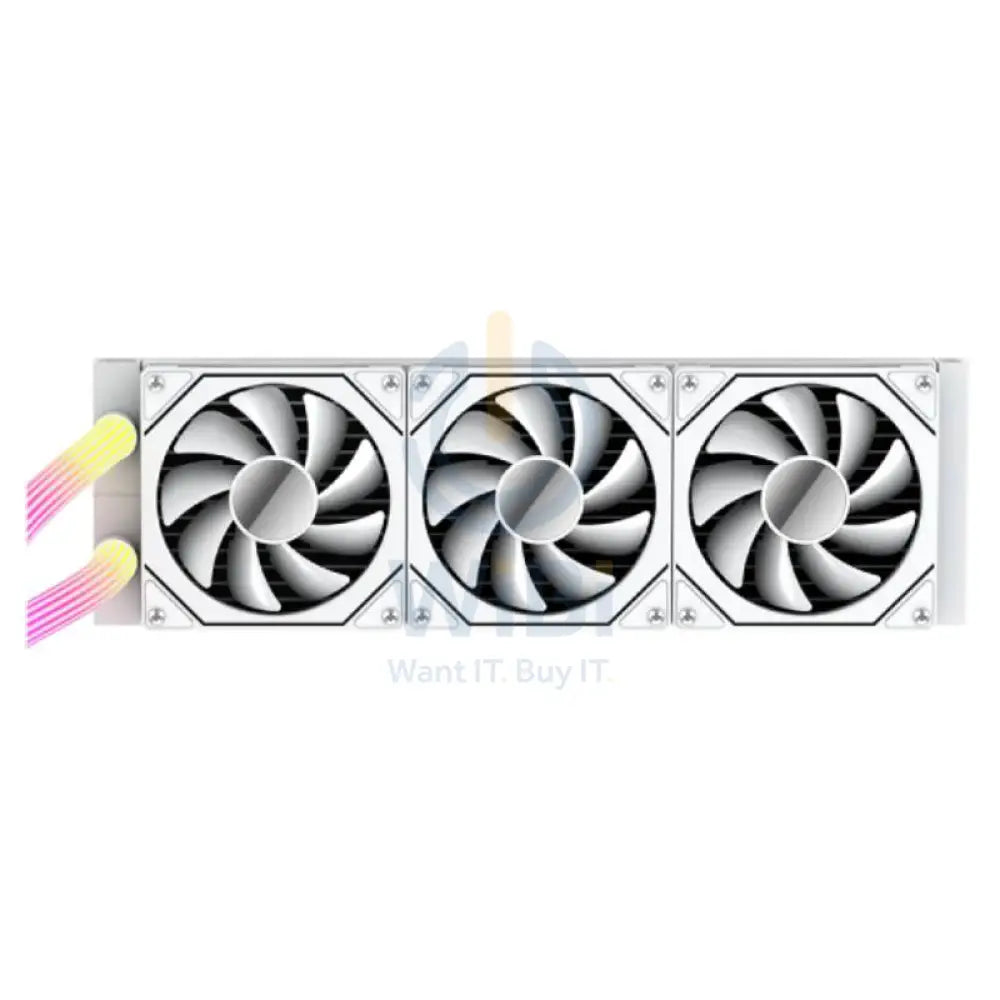 GameOn KRAKEN N360 360 مم شاشة  LCD شاشة  LCD 360 مم شاشة ليكويد وحده المعالجة المركزية  مع أنبوب ARGB - أبيض الألعاب > وحدات التحكممنطقة الألعاب