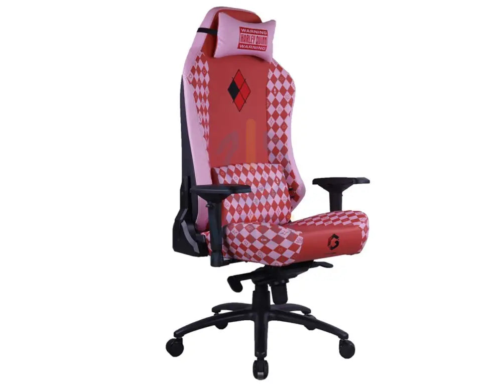 كرسي الألعاب  مع قابل للتعديل مرخص من شركة جيم أون (GameOn) مسند ذراع 4D وقاعدة معدنية - هارلي كوين اكسسوارات > كراسي >منطقة  الألعاب  >