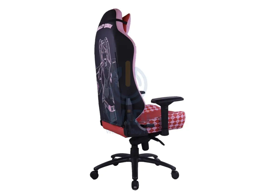 كرسي الألعاب  مع قابل للتعديل مرخص من شركة جيم أون (GameOn) مسند ذراع 4D وقاعدة معدنية - هارلي كوين اكسسوارات > كراسي >منطقة  الألعاب  >
