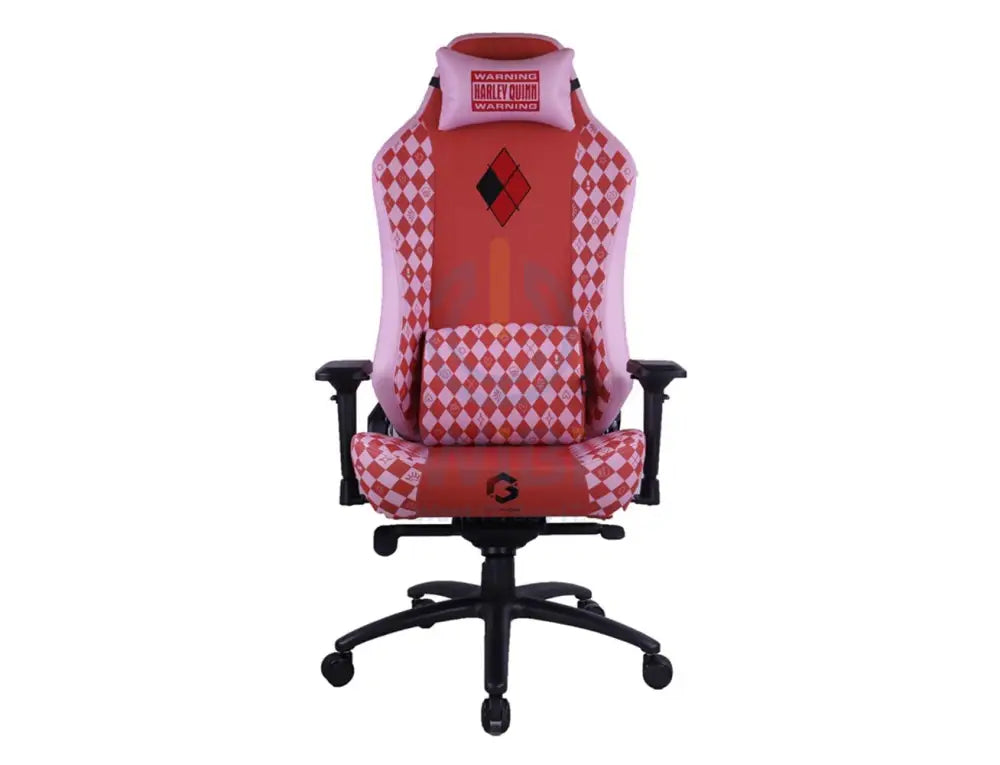 كرسي الألعاب  مع قابل للتعديل مرخص من شركة جيم أون (GameOn) مسند ذراع 4D وقاعدة معدنية - هارلي كوين اكسسوارات > كراسي >منطقة  الألعاب  >