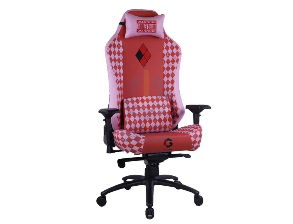 كرسي الألعاب  مع قابل للتعديل مرخص من شركة جيم أون (GameOn) مسند ذراع 4D وقاعدة معدنية - هارلي كوين اكسسوارات > كراسي >منطقة  الألعاب  >
