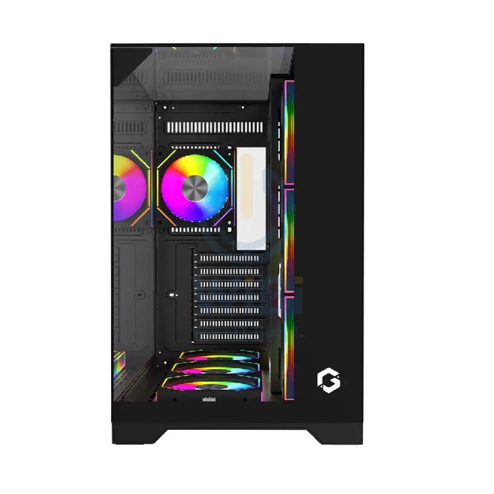 GAMEON VaIkyriei Series 3 Side Glass Mid Tower Gaming Case - Black Gaming Consoles > Gaming Zone