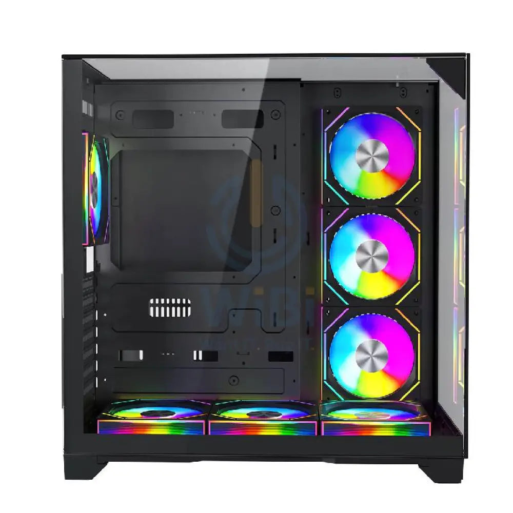 GAMEON VaIkyriei Series 3 Side Glass Mid Tower Gaming Case - Black Gaming Consoles > Gaming Zone