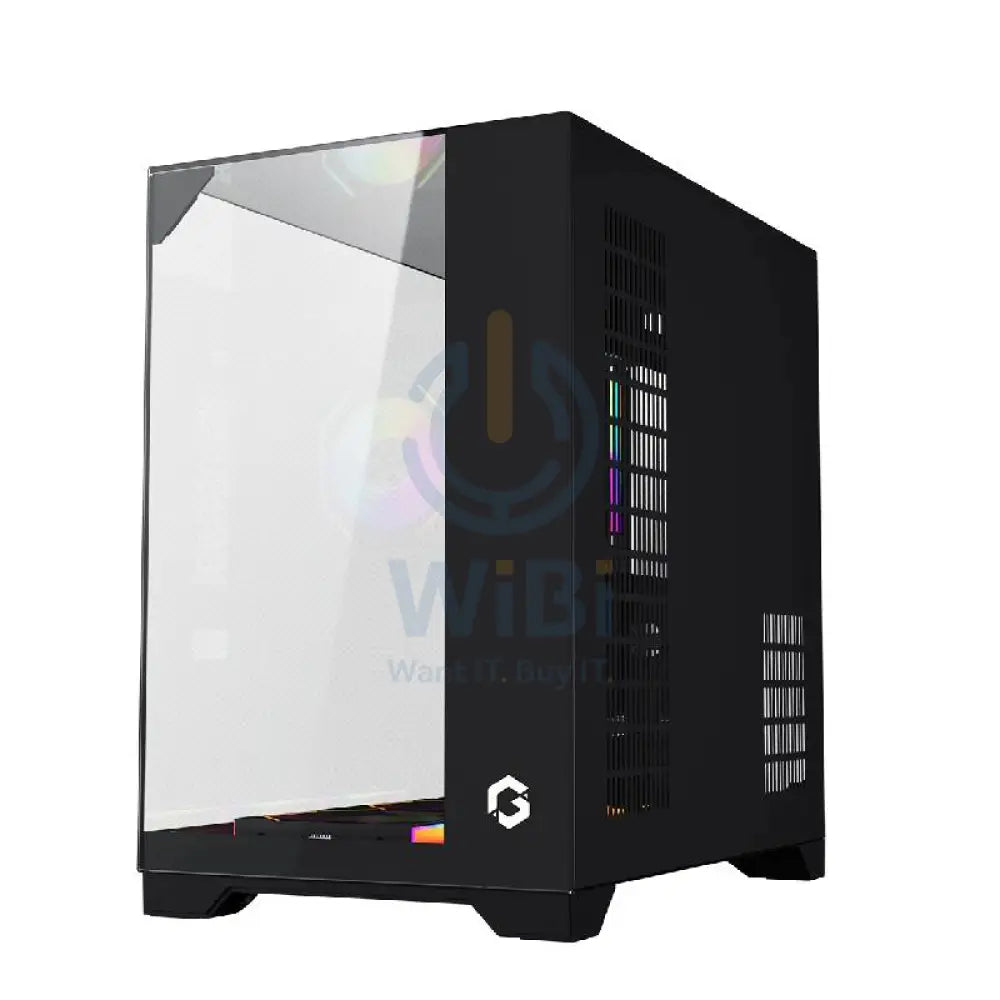 GAMEON VaIkyriei Series 3 Side Glass Mid Tower Gaming Case - Black Gaming Consoles > Gaming Zone