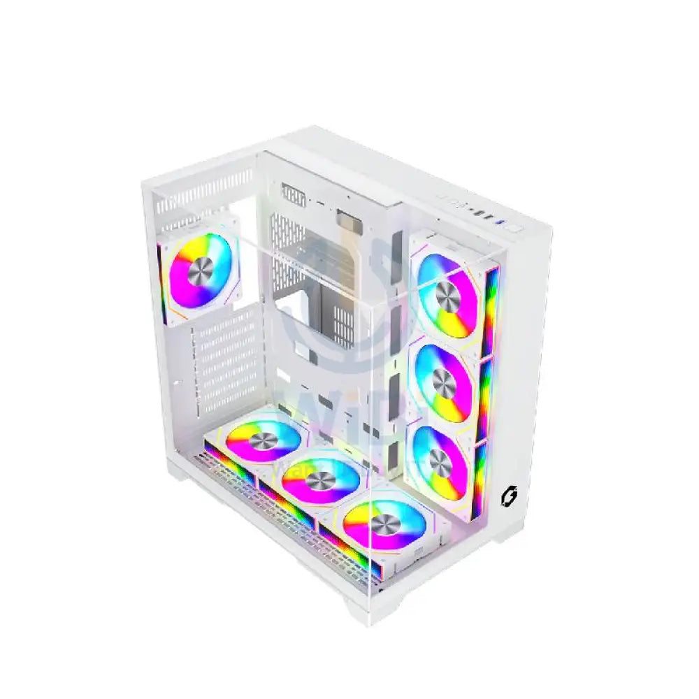 GAMEON VaIkyriei Series 3 Side Glass Mid Tower Gaming Case - White Gaming Consoles > Gaming Zone