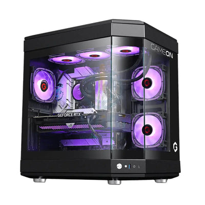 GameOn Valkyrie Series 3 Fans Mid Tower Gaming Case - Black Gaming Consoles > Gaming Zone