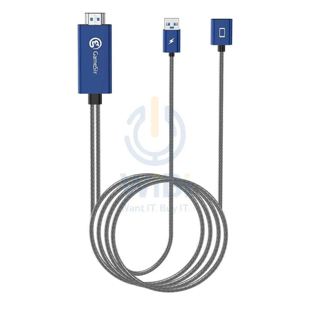 GameSir GTV100 Mobile HDMI Display Adapter Cable - Blue Accessories > Gaming Controllers > Gaming Zone