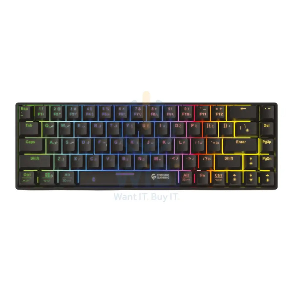 Gaming TKL Mechanical Keyboard - 1.5m / 1500mAh / Wired / Type-C / Arabic/English - Black Accessories > Keyboard & Mouse