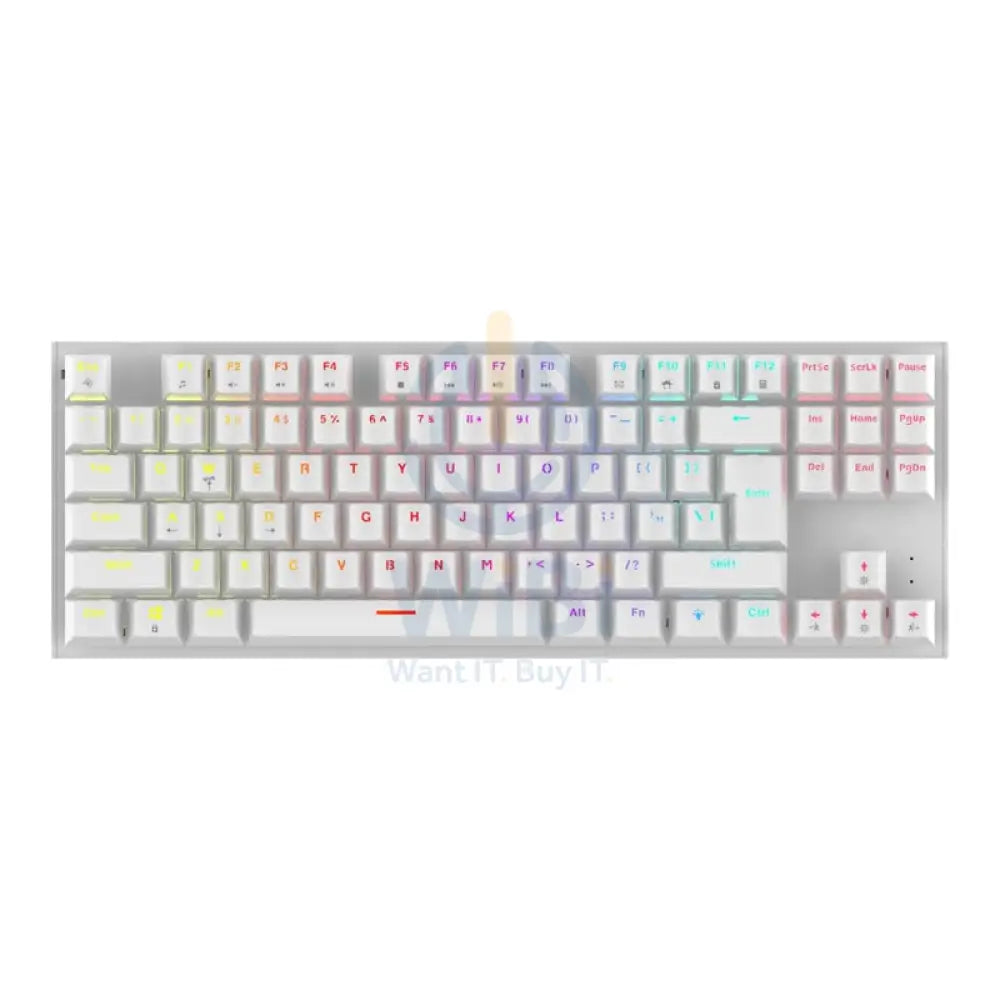 Gaming TKL Mechanical Keyboard - 1.5m / 1500mAh / Wired / Type-C / Arabic/English - White Accessories > Keyboard & Mouse