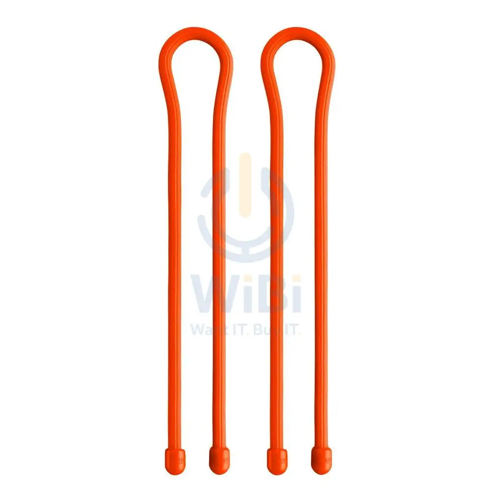 Gear Tie® رباط مطاطي قابل لإعادة الاستخدام 12 بوصة - عبوة من 2 قطعة -برتقالي  لامع اكسسوارات  إكسسوارات أخرى