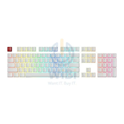 Glorious Aura Pudding Keycaps V1 PBT - White Accessories > Keyboard & Mouse