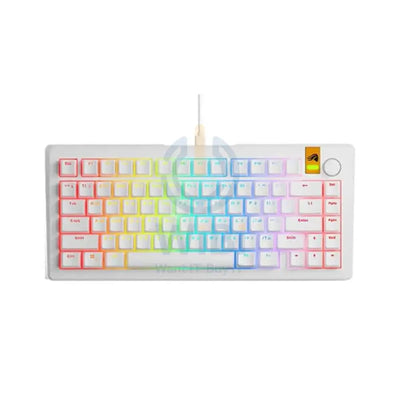 Glorious GMMK 3 HE Wired Mechanical Gaming Keyboard - 75% / Pre-Built / White / Arabic Accessories > Keyboard & Mouse