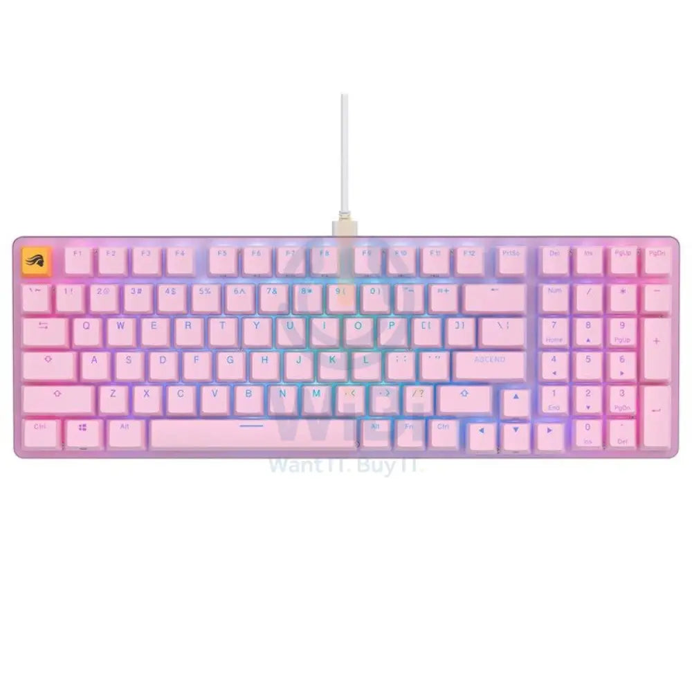Glorious GMMK2 Full Size 96% Wired RGB Mechanical Gaming Keyboard Pre-Built - Pink Accessories > Keyboard & Mouse >