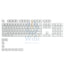 Glorious PBT White Key Caps For Mechanical Gaming Keyboards Accessories > Keyboard & Mouse