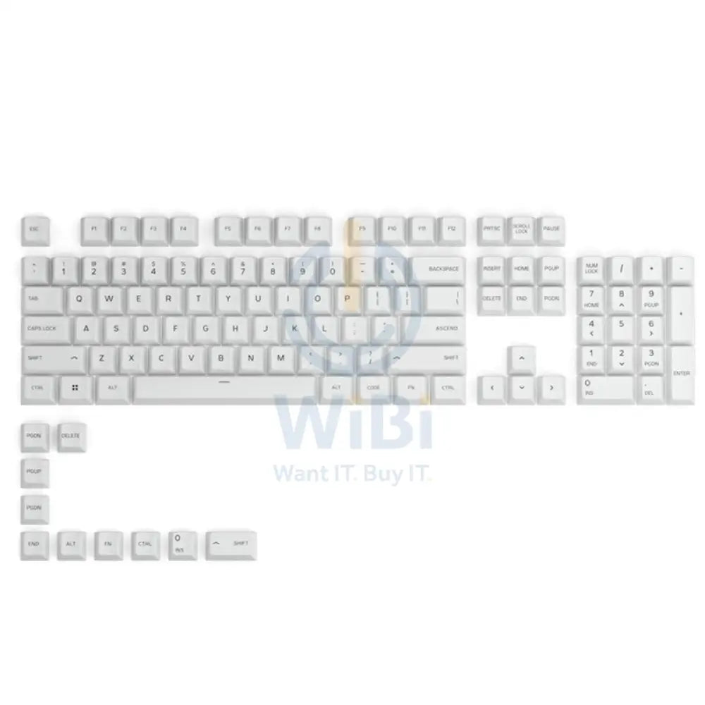 Glorious PBT White Key Caps For Mechanical Gaming Keyboards Accessories > Keyboard & Mouse