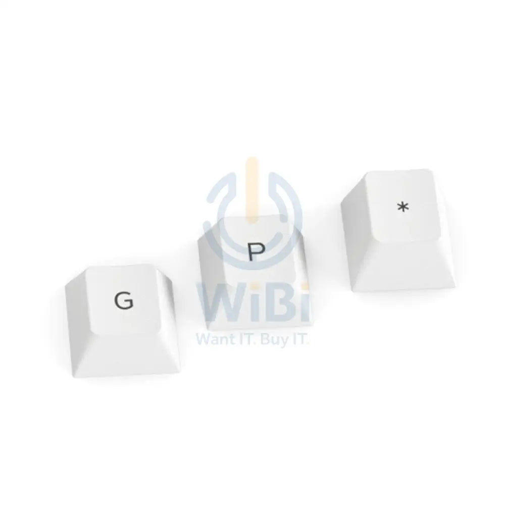Glorious PBT White Key Caps For Mechanical Gaming Keyboards Accessories > Keyboard & Mouse