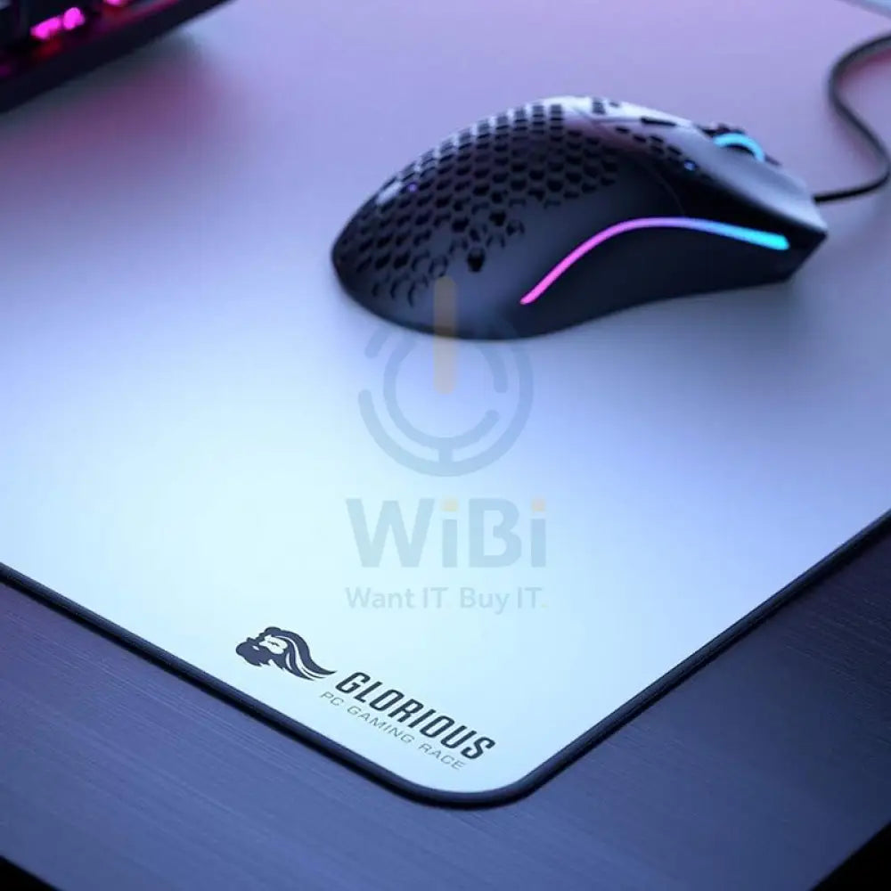 Glorious XXL Extended Gaming Mouse Pad - 18’’x36’’ - White Edition Accessories > Mousepad