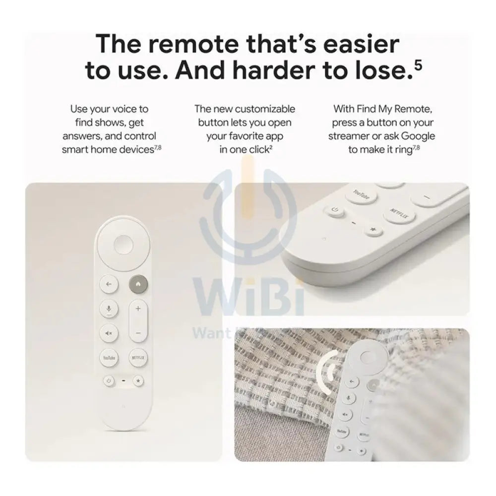 Google GA05662-US TV Streamer With Smart Home Control - 4K / 32GB / Porcelain Accessories > Smart Devices > Smart TV >