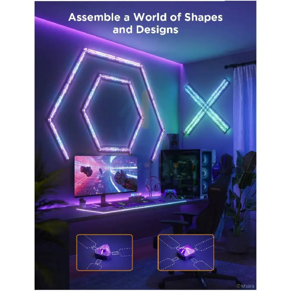 Govee Cyborg Cube Gaming Wall Light - Bluetooth / RGBIC Accessories > Other Accessories