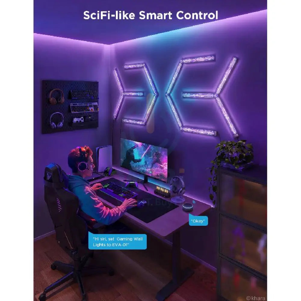 Govee Cyborg Cube Gaming Wall Light - Bluetooth / RGBIC Accessories > Other Accessories