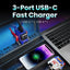 Gravastar Alpha65 Gan Fast Charger - 65W / EU & UK Plug / War Damaged Blaze Blue Version Accessories > Power Adapters