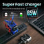 Gravastar Alpha65 Gan Fast Charger - 65W / EU & UK Plug / War Damaged Blaze Blue Version Accessories > Power Adapters