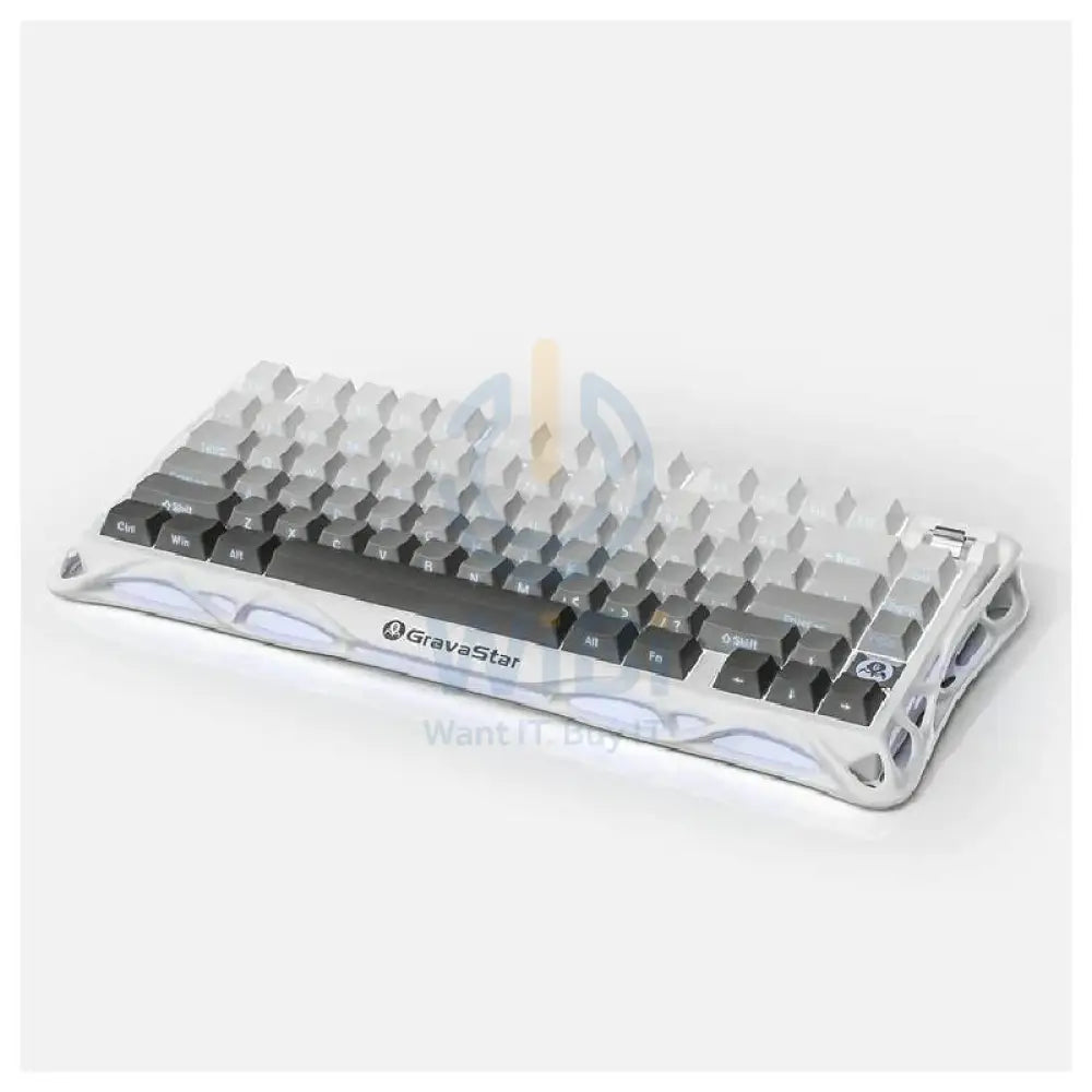 GravaStar Mercury K1 75% Wireless Mechanical Gaming Keyboard - Gradient White Accessories > Keyboard & Mouse > Gaming