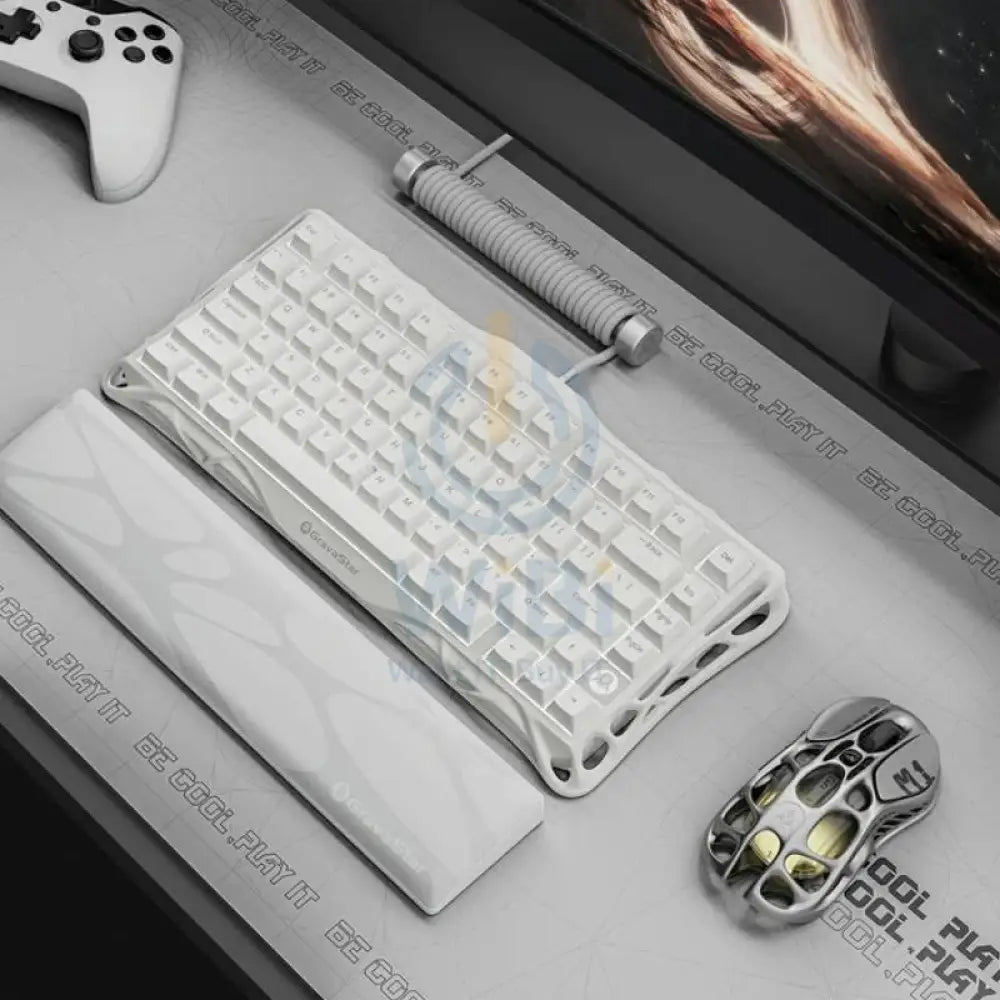 GravaStar Mercury K1 Lite 75% Wireless Mechanical Gaming Keyboard - Snow White Accessories > Keyboard & Mouse > Gaming