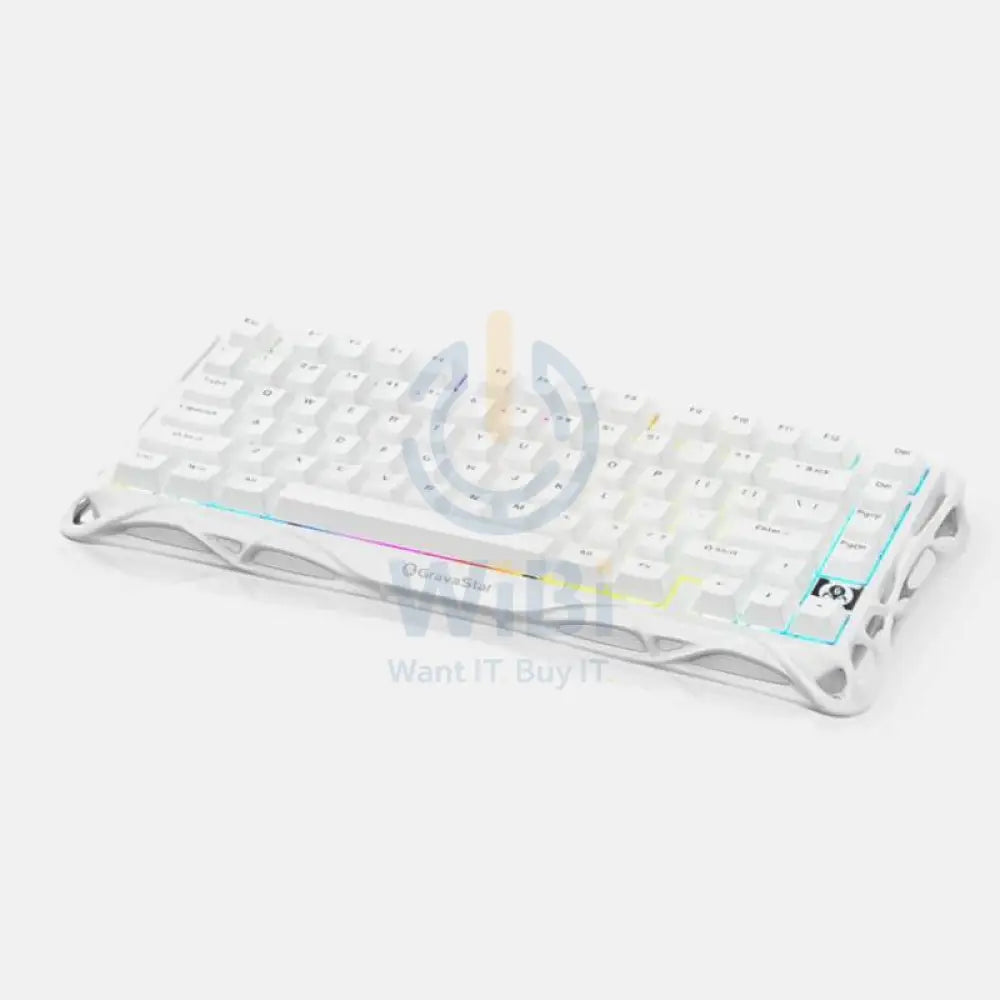 GravaStar Mercury K1 Lite 75% Wireless Mechanical Gaming Keyboard - Snow White Accessories > Keyboard & Mouse > Gaming