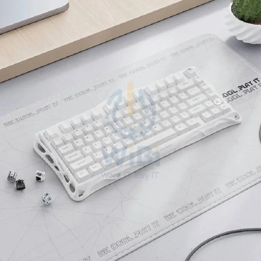 GravaStar Mercury K1 Lite 75% Wireless Mechanical Gaming Keyboard - Snow White Accessories > Keyboard & Mouse > Gaming