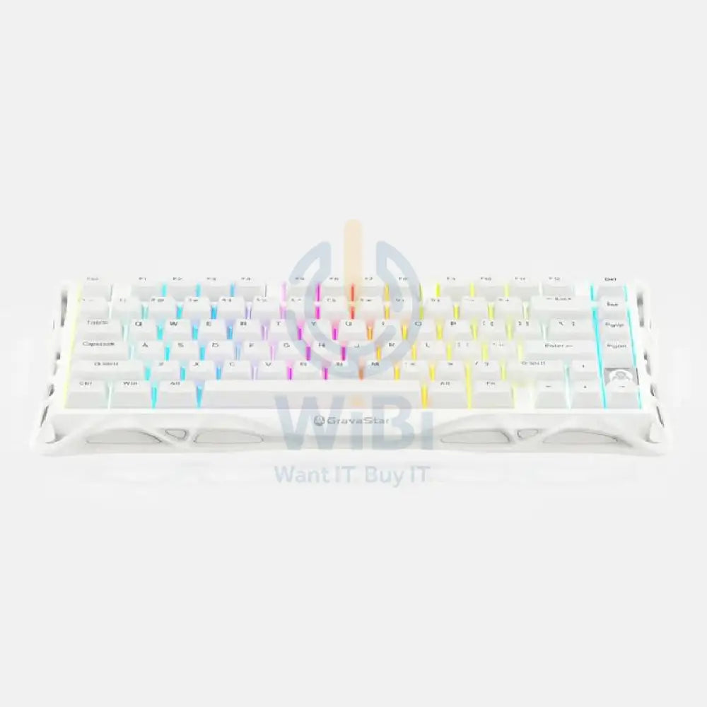 GravaStar Mercury K1 Lite 75% Wireless Mechanical Gaming Keyboard - Snow White Accessories > Keyboard & Mouse > Gaming