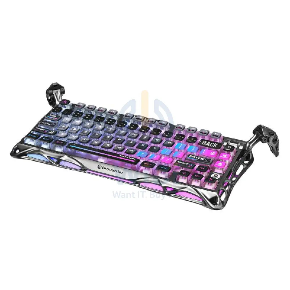 GravaStar Mercury Mercury K1 برو 75% لاسلكي ميكانيكي الألعاب لوحة مفاتيح  إصدارخاص - اكسسوارات سايبر بانك > لوحة مفاتيح  و