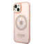 Guess Apple iPhone 14 Plus Magsafe Compatible Translucent Gold Outline & Logo - Pink Accessories > Mobiles & Tablets >