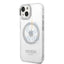 Guess Apple iPhone 14 Plus Magsafe Compatible Translucent Silver Outline & Logo - Silver Accessories > Mobiles &