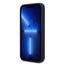 Guess Apple iPhone 14 Pro Liquid Silicone Case With Shiny Line & Metal Triangle Tone Logo- Black Accessories > Mobiles