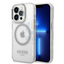 Guess Apple iPhone 14 Pro Magsafe Compatible Translucent Silver Outline & Logo - Silver Accessories > Mobiles & Tablets