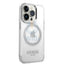 Guess Apple iPhone 14 Pro Magsafe Compatible Translucent Silver Outline & Logo - Silver Accessories > Mobiles & Tablets