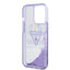 Guess Apple iPhone 14 Pro Max Liquid Glitter Case With Translucent Triangle Logo - Purple Accessories > Mobiles &