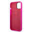 Guess Apple iPhone 14 Pro Max Liquid Silicone Case with PC Camera Outline & Script Metal Logo - Fuschia Accessories >