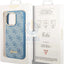 Guess Apple iPhone 14 Pro Max PC/TPU 4G PU Case With Metal Camera Outline & Buttons - Blue Accessories > Mobiles &