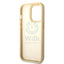 Guess Apple iPhone 14 Pro Max Pu Croco Case With Metal Camera Outline - Gold Accessories > Mobiles & Tablets > Mobiles