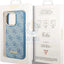 Guess Apple iPhone 14 Pro PC/TPU 4G PU Case With Metal Camera Outline & Buttons - Blue Accessories > Mobiles & Tablets