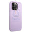 Guess Apple iPhone 14 Pro PU Leather Saffiano Case with Metal Logo & Hot Stamp Stripes - Purple Accessories > Mobiles &