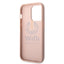 Guess iPhone 14 Pro Max PU Saffiano Case with Double Cardslot & Metal Triangle Logo - Pink Accessories > Mobiles &