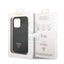 Guess iPhone 14 Pro PU Saffiano Case with Double Cardslot & Metal Triangle Logo - Black Accessories > Mobiles & Tablets