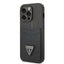 Guess iPhone 14 Pro PU Saffiano Case with Double Cardslot & Metal Triangle Logo - Black Accessories > Mobiles & Tablets