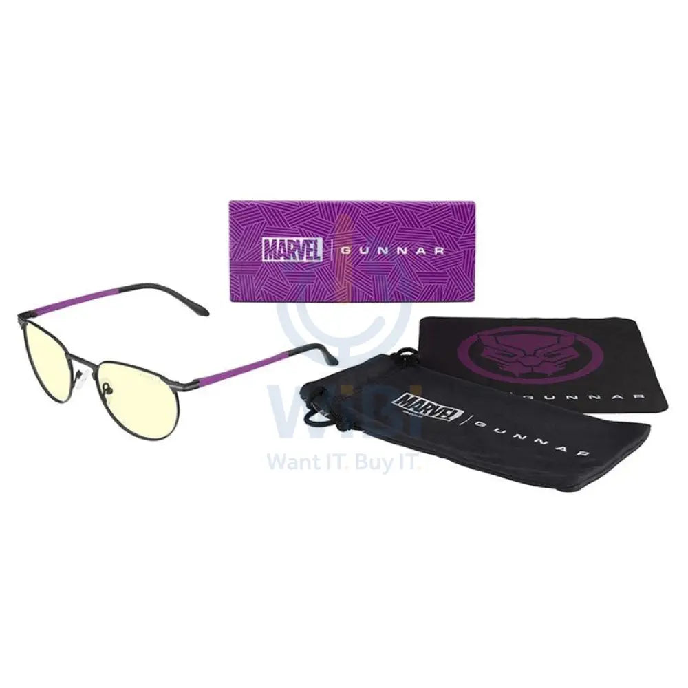 Gunnar Mateo Black Panther Vibranium Edition Gaming Glasses - Amber Tint Accessories > Other Accessories > Gaming Zone