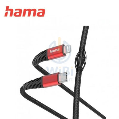Hama Type-A to Lightning Charging-Data Cable 1.5 m - Black-Red Accessories > Cables & Converters > Cables