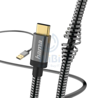 Hama Type-C to Type-C Charging-Data Cable 1.5 m Metal Anthracite Accessories > Cables & Converters > Cables