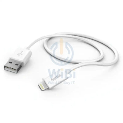 Hama USB-A to Lightning Charging-Data Cable 1 m - White Accessories > Cables & Converters > Cables
